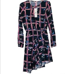 Parker Wrap Dress in Painterly Plaid